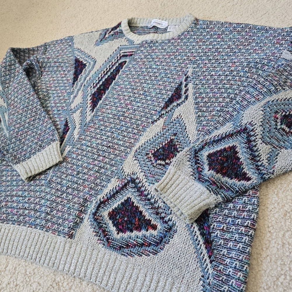 9. Avanzata Vintage 80s Made in Italy Knit Sweater Large Relaxed Fit